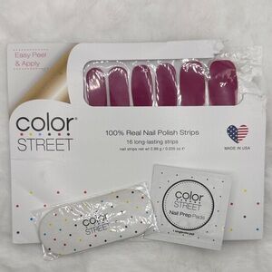 Color Street Nail Strips Set - Port-Ugal (Berry/Dark Pink/Purple)